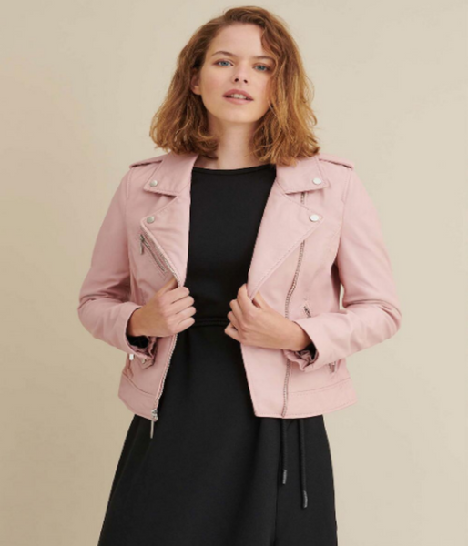 Claire Asymmetrical Leather Jacket
