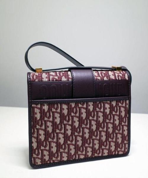 30 Montaigne Dior Oblique Flap Bag Burgundy