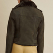 Leather Jacket with Faux