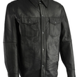 Leather Snap Jacket