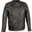 Leather Jacket with Front Zipper