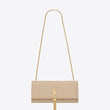 Saint Laurent Kate Medium With Tassel In Smooth Leather Powder