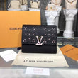 LV Compact Wallet Taurillion Leather Noir