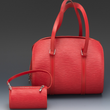 LV Soufflot Bag Black Epi Leather Red<