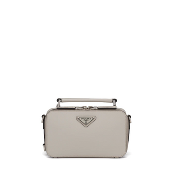 Prada Brique Saffiano Leather Bag White