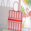Dior Book Tote Bag Marbella Exclusive Red