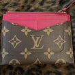 LV Zipped Card Holder Monogram Raisin Purple