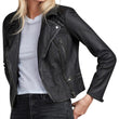 CARGO BIKER LEATHER JACKET