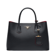 Prada Double Medium Bag Black