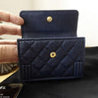 Chanel Boy Small Flap Wallet Blue