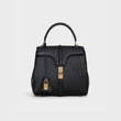 Celine Small 16 Bag In Grained Calfskin Black