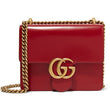Gucci GG Small Marmont Leather Shoulder Bag Red