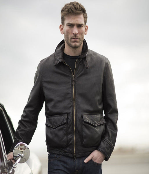 Division Leather Tanker Jacket