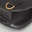 Gucci Crossbody Animalier Saddle Bag Black Leather