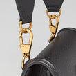 Gucci Crossbody Animalier Saddle Bag Black Leather