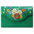 Gucci Embroidered Leather Continental Wallet Green