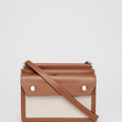 Burberry Mini Horseferry Print Title Bag With Pocket Detail Brown