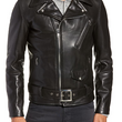 Tanned Cowhide Leather Moto Jacket