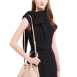 Prada Saffiano Leather Bucket Bag Beige