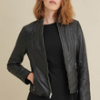 Meg Leather Scuba Jacket