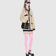 Gucci Sylvie Bee Star Small Shoulder Bag Black