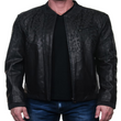 Drips Leather Bomber Jacket