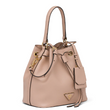 Prada Saffiano Leather Bucket Bag Beige