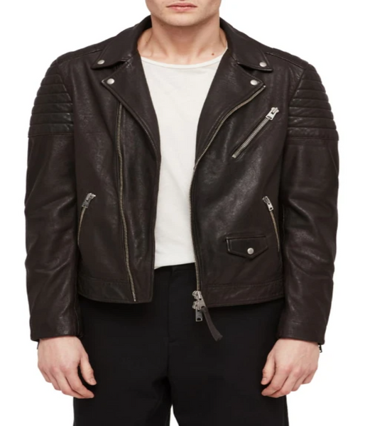 Leo Leather Biker Jacket
