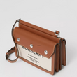 Burberry Mini Horseferry Print Title Bag With Pocket Detail Brown
