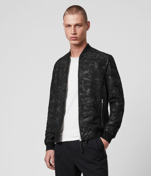 LEATHER BOMBER JACKET