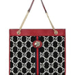 Gucci Rajah GG Tweed Large Tote Black & White