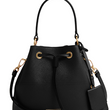 Prada Saffiano Leather Bucket Bag Black