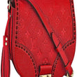 LV Junot Monogram Empreinte Leather Cerise