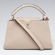 LV Capucines BB Taurillon Leather Python Galet Gray