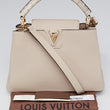 LV Capucines BB Taurillon Leather Python Galet Gray
