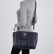 LV Lockmeto Handbag Luxury Leather Marine Rouge
