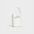 Celine Big Nano Bucket In Supple Grained Calfskin White