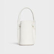 Celine Big Bag Nano Bucket In Supple Grained Calfskin White