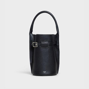Celine Big Nano Bucket In Supple Grained Calfskin Black