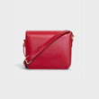 Celine Medium Triomphe Bag In Shiny Calfskin Red