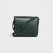 Celine Medium Triomphe Bag In Shiny Calfskin Amazone