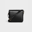 Celine Medium Triomphe Bag In Shiny Calfskin Black
