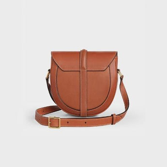 Celine Small Besace 16 Bag In Natural Calfskin Tan
