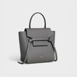 Celine Nano Belt Bag In Grained Calfskin Grey