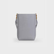 Celine Sangle Small Bucket Bag In Soft Grained Calfskin Grey