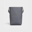 Celine Sangle Bucket Bag In Soft Grained Calfskin Grey