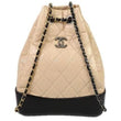 Chanel 2017 Gabrielle Backpack Beige