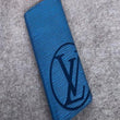 LV Circle signature Brazza Wallet Epi Leather Bleu Azur
