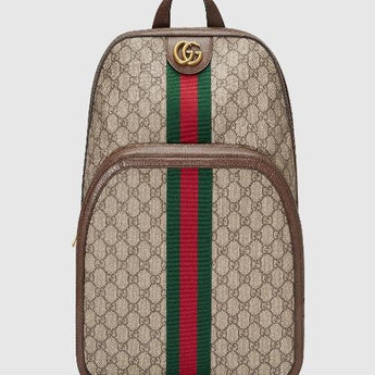 Gucci Ophidia GG Medium Backpack Beige Black