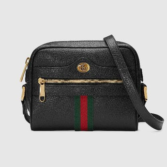 Gucci Ophidia Burgundy Leather Small Belt Bag